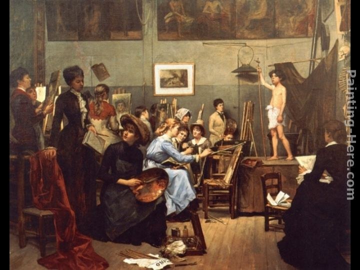 Maria Konstantinowna Bashkirtseff In The Studio